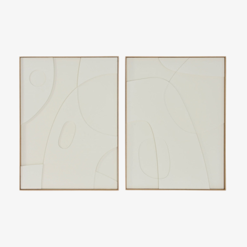 Cuadro Abstarcto Papel Mache Duo de 75 x 100