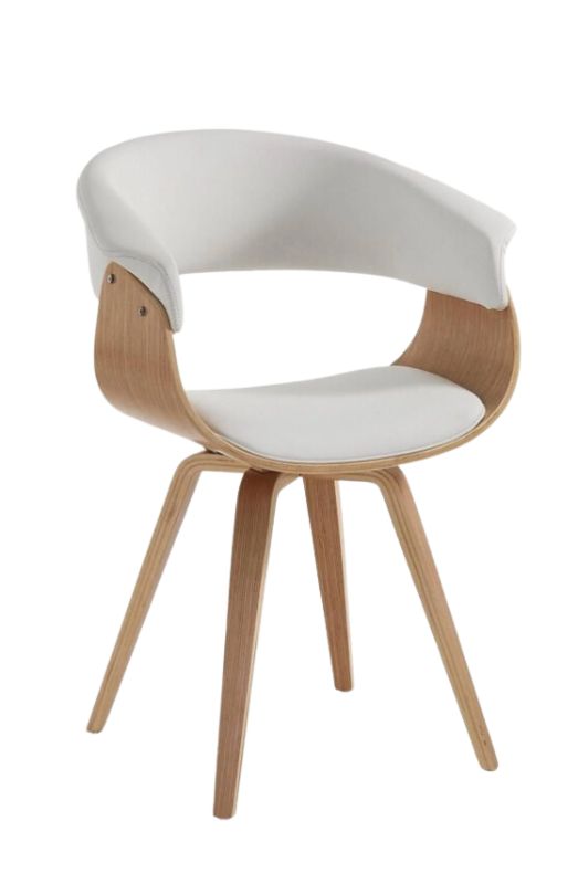 Sillón con Reposabrazos de Madera y Asiento Tapizado Visby