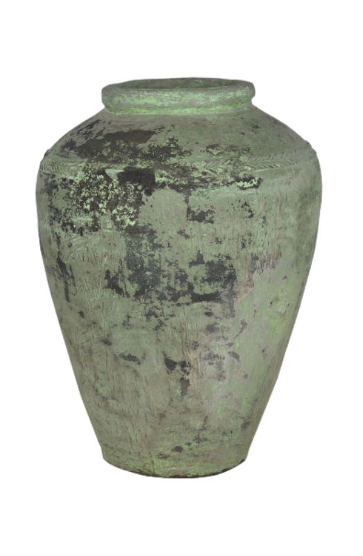 Ánfora Terracota Verde